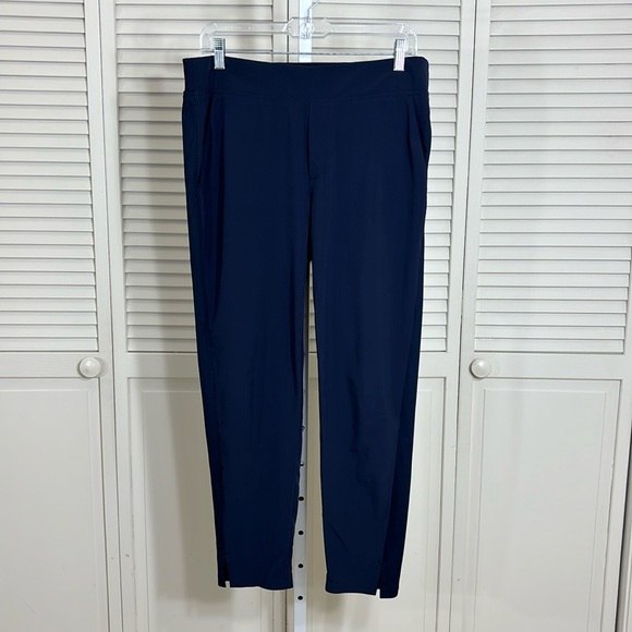 Athleta Brooklyn Ankle Navy Blue Pants Size 10 - Picture 2 of 12